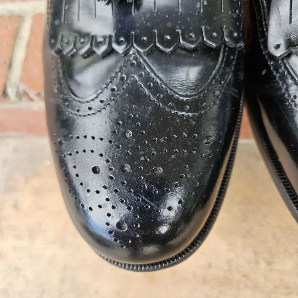 Bostonian First Flex Leather Tassel  Wingtip Dress Shoes Kiltie Size 13